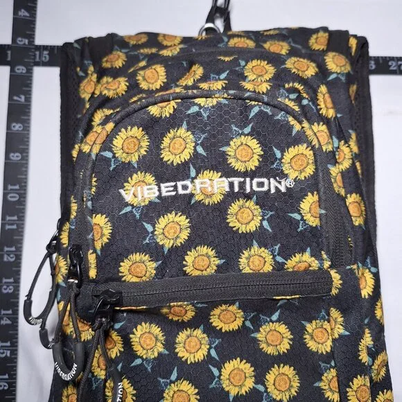 Vibedration Hydration Backpack w/o bladder - Sunflowers - Used display picture 2